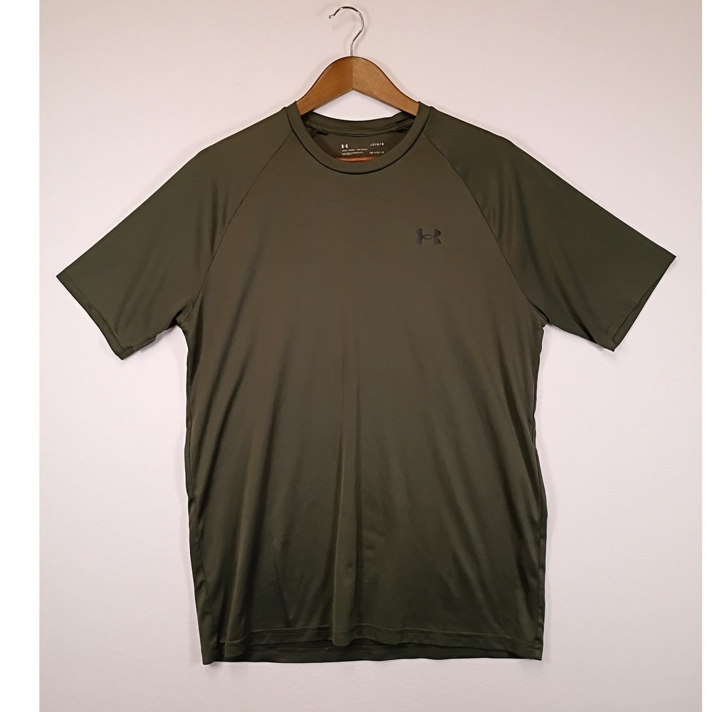 Tactical Athletic Under Armour Mens Large Olive Green HeatGear Short Sleeve Tee